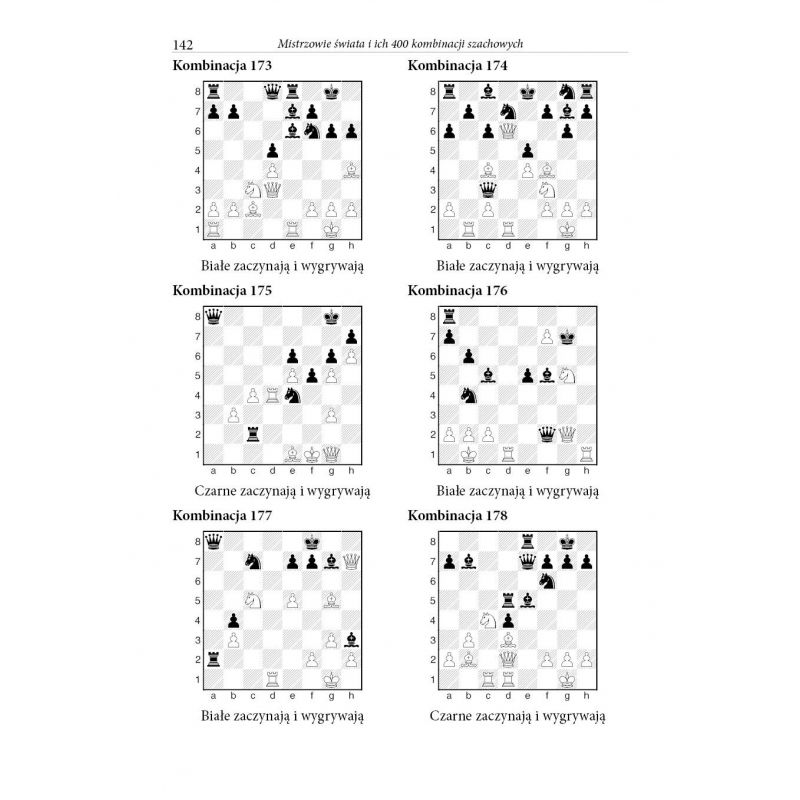 "Mistrzowie świata i ich 400 kombinacji szachowych" - J. Gajewski, J. Konikowski   (K-5215)